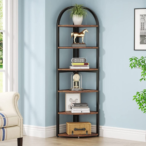 Tribesigns Arched Bookcase