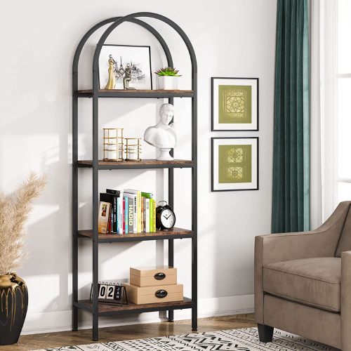 Tribesigns Arched Bookcase