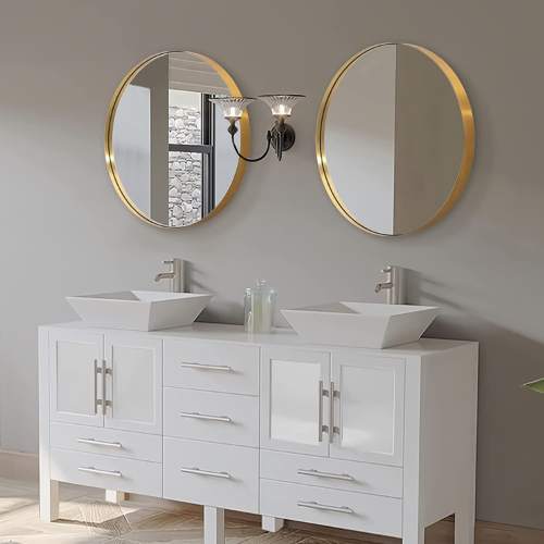 ANDY STAR brass wall mirror