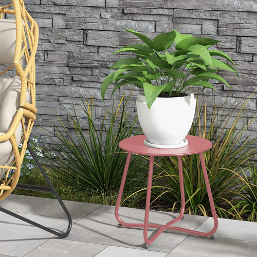 Grand patio pink side table