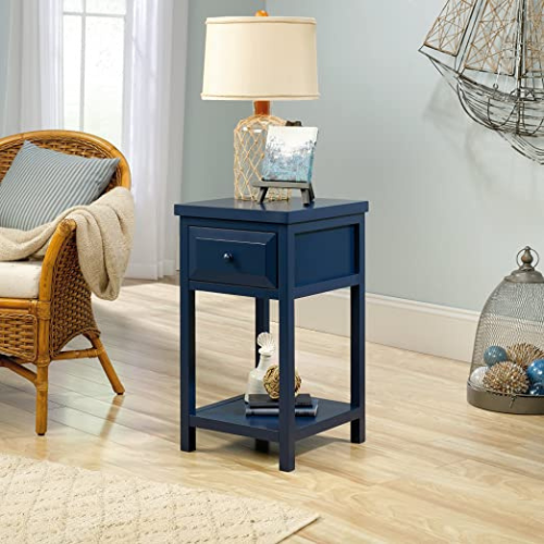 Sauder blue side table