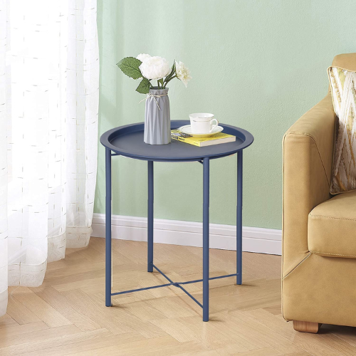 VECELO blue side table