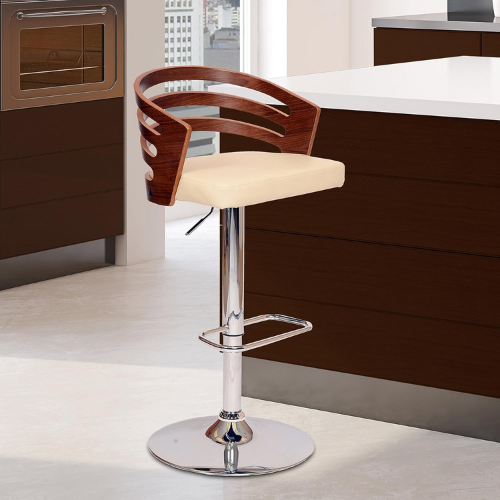 Armen Living cream bar stool