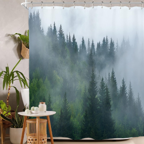 Homewelle forest shower curtain