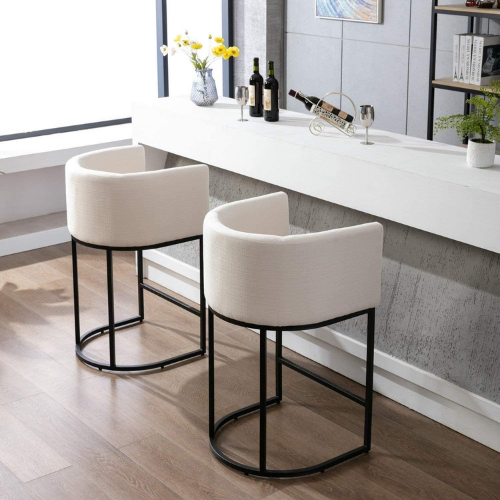 RIVOVA cream bar stool