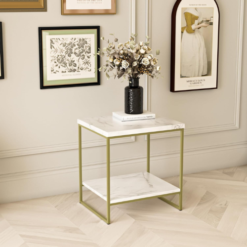 Roomfitters Faux Marble Side Table