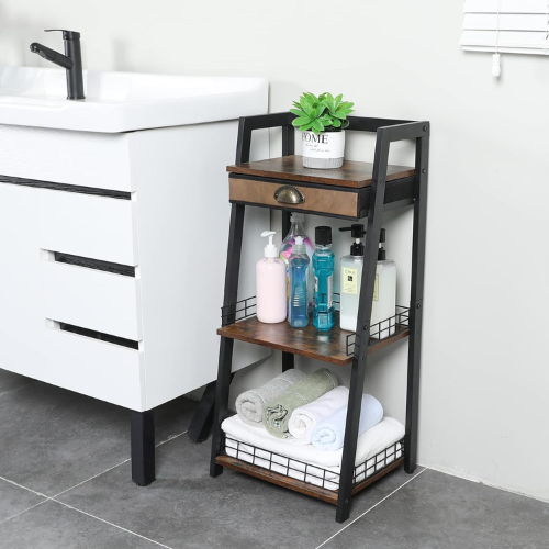 Keomaisyto 3-Tier Bathroom Ladder Shelf