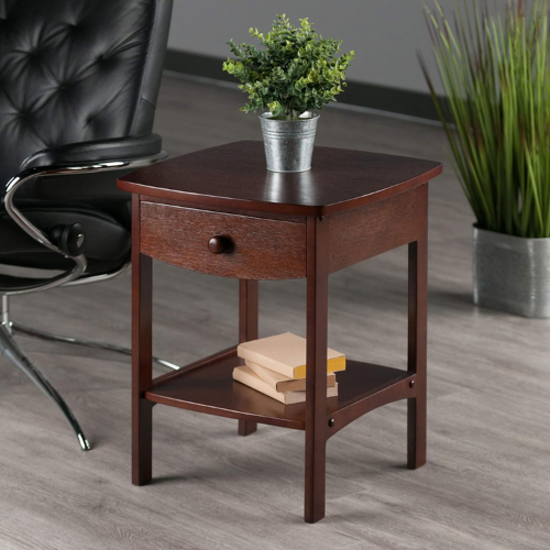 Winsome Wood Curved End Table